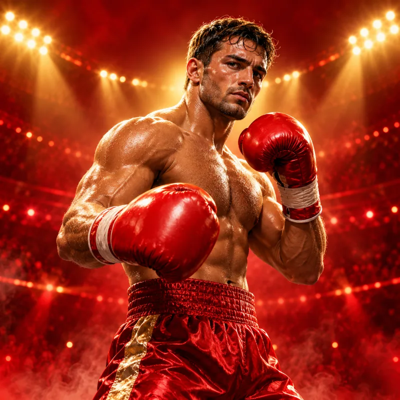 Boxing theme illustration